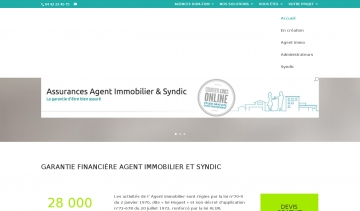 Garantie Financière Agent Immobilier, portail de devis en ligne 