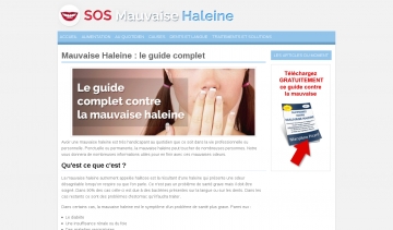 SOS Mauvais Haleine, guide pour vaincre l'halitose