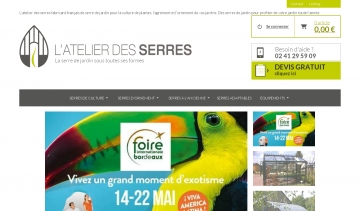 L' Atelier des Serres, fabrication et vente des meilleures serres