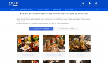 Conserves et bouteilles, site de vente de bocaux de conservation