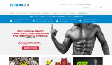 Protéinesfit.com, votre meilleure boutique pour la musculation.