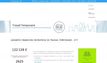 La garantie financière pour ETT obtenue en dix jours