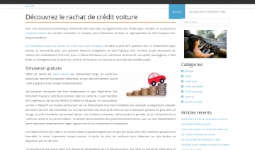 Rachat de Crédit Auto, comparateur gratuit en ligne