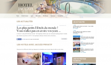 Hôtel avec jacuzzi, portail des endroits paradisiaques