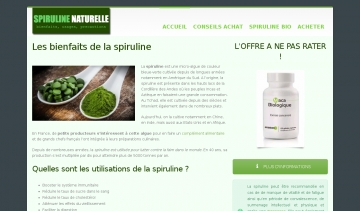 Spiruline Naturelle,  guide d'informations et d'achat