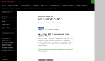 Quels Bons Plans, bons plans et astuces de toutes sortes