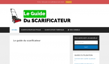 Scarificateur,  guide d'achat et comparateur spécialisé