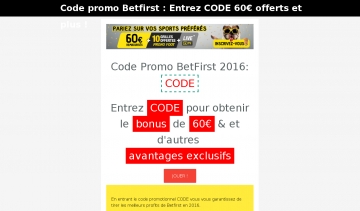 Promo-bet, obtenez votre code promotionnel en un instant