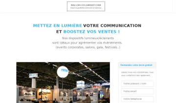 Ballon éclairant :  une communication simple et efficace pour votre entreprise