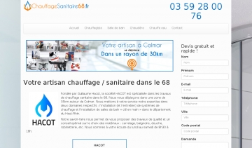Chauffage sanitaire68, votre artisan chauffagiste à Colmar