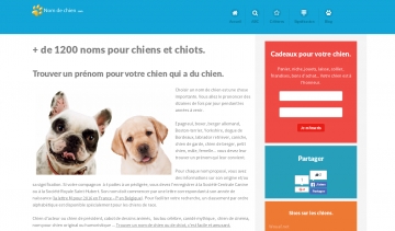 Nom de Chien, guide pour nommer votre chien