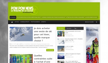 Le Powpownews, toute l'actualité sur les sports de neige