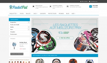 Padelpal, raquettes de padel à vendre.