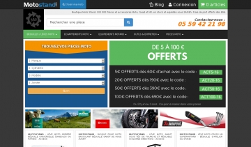 Motostand, boutique spécialiste de la vente de pièces détachées pour moto