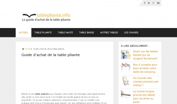 Table Pliante, guide d'achat des tables pliantes