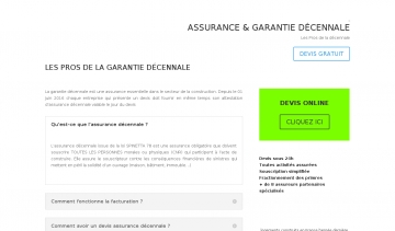 Garantie et assurance décennale, les professionnels de la décennale