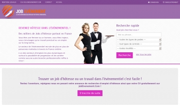 JobEvènement, tout pour trouver votre boulot d'hôtesse.