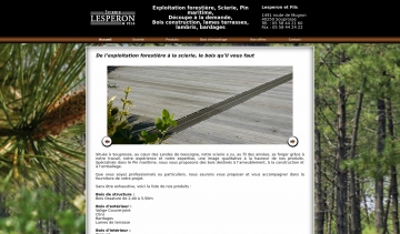 La scierie de pin maritime Lesperon et fils