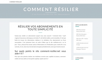 Comment résilier, résiliation des contrats d'abonnement