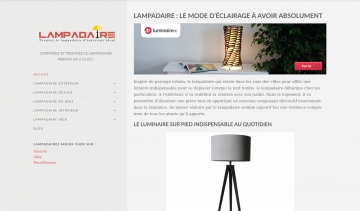 Le lampadaire, tout sur les lampadaires d'intérieur et d'extérieur