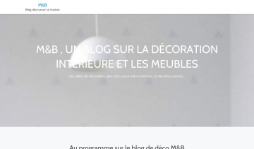 m&b un blog sur la décoration intérieure