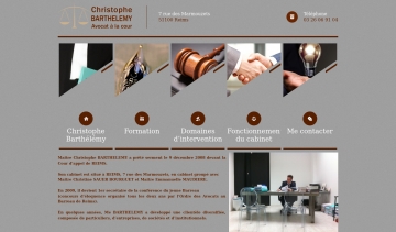 Me Christophe BARTHELEMY, avocat au Barreau de Reims 