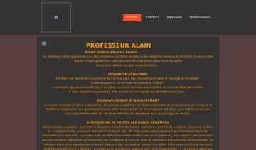 Le professeur Alain, votre meilleur marabout africain.