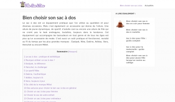 The Sac à Dos, guide d'achat d'un sac à dos