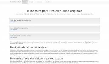 Texte Faire Part, guide de textes gratuits pour faire-part