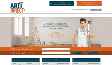 Artidirect, catalogue de professionnels de la construction