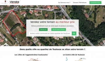 Vendre à un promoteur, plateforme d'estimation du prix d'un terrain