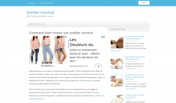 Oreiller Cervical, guide d'achat et conseils