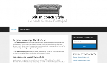 British Couch Style, toute l'information sur les canapés Chesterfield.