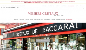 Vessière Cristaux, Spécialiste du cristal à Baccarat depuis 1882