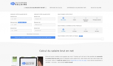 calculer salaire brut net