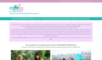 Poussette bébé, boutique spécialisée en vente de poussettes