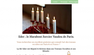 Maître Eder : grand marabout sorcier vaudou de Paris 