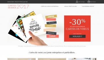 Cartes de voeux 2017, votre plateforme de cartes personnalisées.