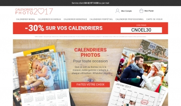 Calendrier photo 2017, commandez des calendriers personnalisés