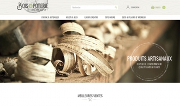 Vente d'objets et articles en bois sur Internet