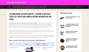 brossesoufflanteinfo.com: le meilleur guide d'achat de la brosse soufflante