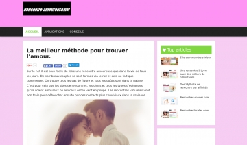 Rencontre amoureuse, le guide pour des rencontres amoureuses et amicales sur internet.