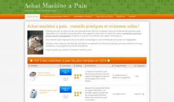 Achat machine à pain, guide d'achat de machine à pain 