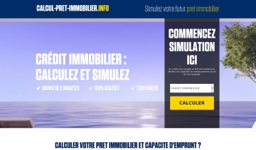 Calcul Prêt Immobilier, simulateur de prêt immobilier