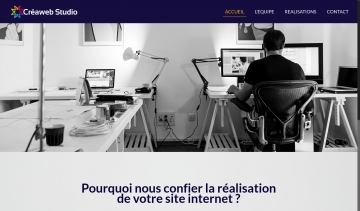 Créaweb Studio, votre agence de création de sites web.