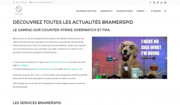 Bramer Spid, l'actualité des jeux vidéo Counter strike et Overwatch