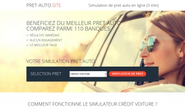 Pret-auto site, site de simulation de pret auto rapide en ligne