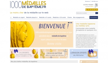 1000 médailles de baptême, vente en ligne des médailles