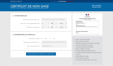 CERTIFICAT DE NON GAGE: Obtenez votre certificat de non gage en ligne