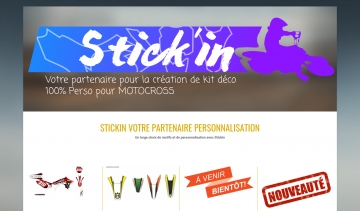 Stickin, boutique en ligne de décoration de motocross